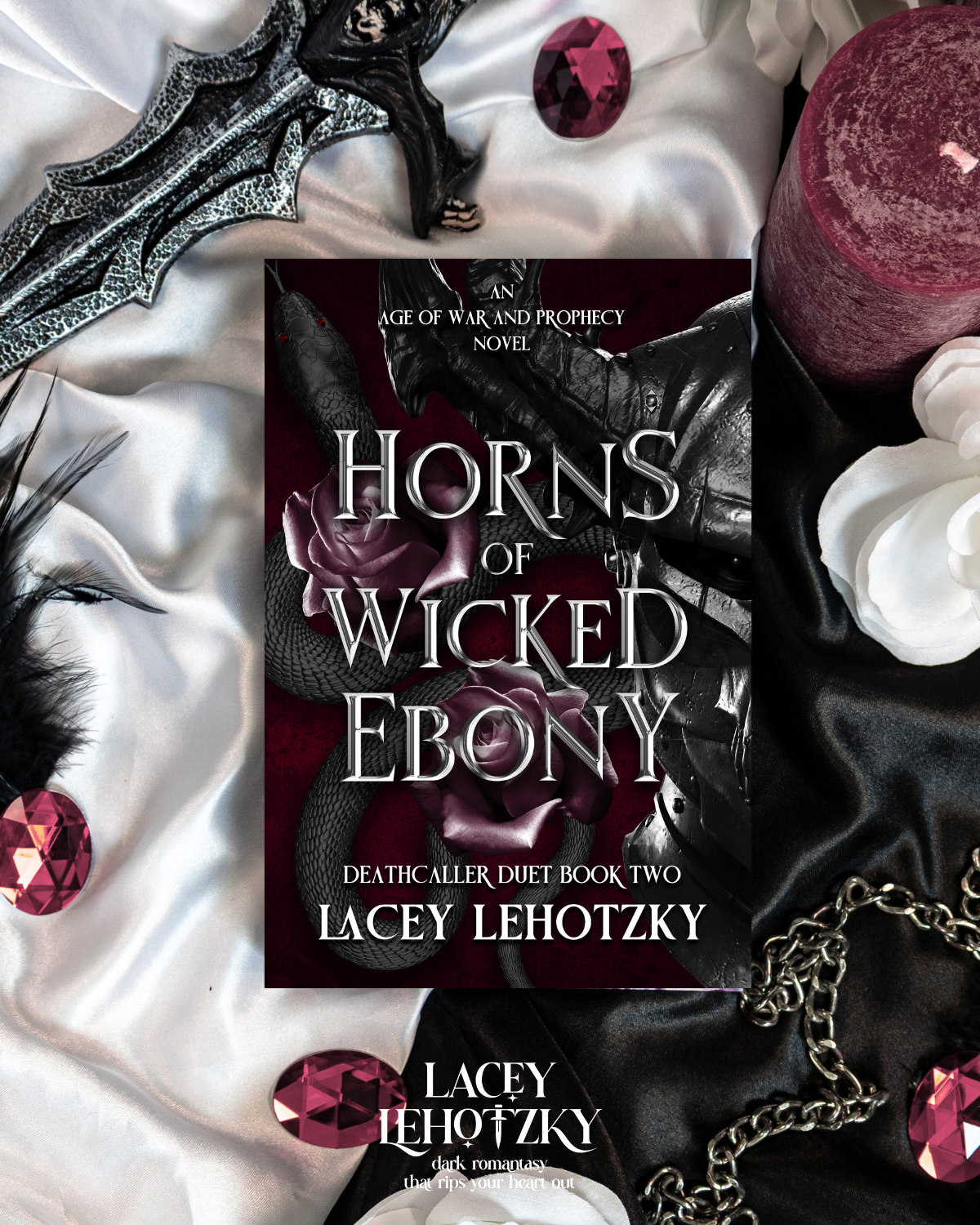 Horns of Wicked Ebony (Deathcaller Duet, book 2) - Enemies to Lovers Spicy Dark Fantasy Romance Paperback