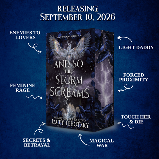 PRE ORDER And So The Storm Screams (Mindbreaker Duet, book 2) - Enemies to Lovers Spicy Dark Fantasy Romance Paperback